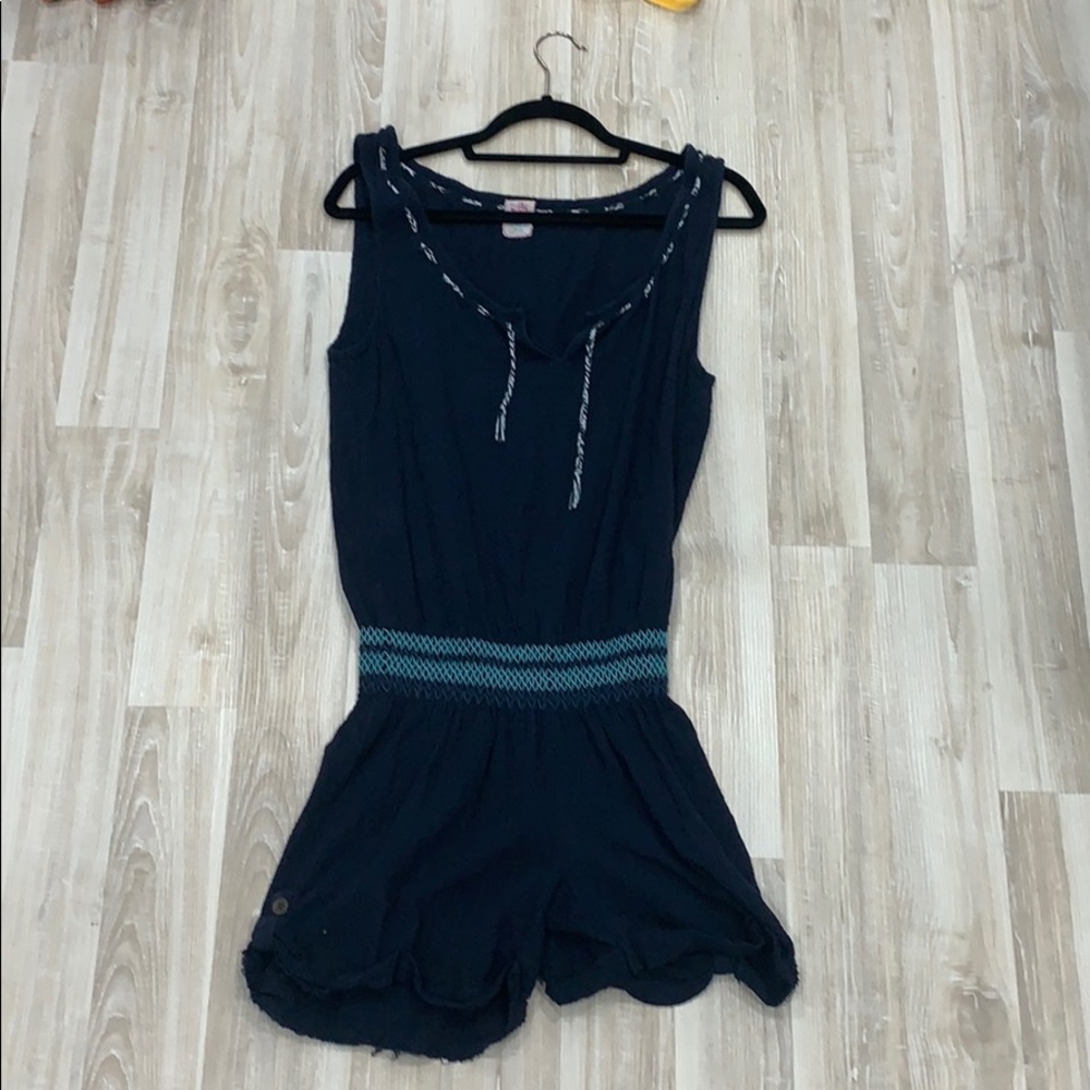 Navy Free People Romper